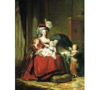 ARTXLXXBN Famous Prints Artwork Pictures Poster Painting Art Marie Antoinette and Her Children by Elisabeth Louise Vigee Lebrun Artwork Landscape Pictures for Home Decor 60x90cm