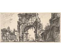 ARTXLXXBN Famous Prints Artwork Pictures Poster Painting Art Plate Arch of Drusus At the Porta S Sebastiano Inarco Di Druso Alla Porta by Battista Piranesi for Home Decor 60x90cm