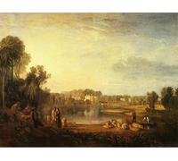 ARTXLXXBN Famous Prints Artwork Pictures Poster Painting Art Pope's Villa at Twickenham Mallord William Turner Artwork Landscape Pictures for Home Decor 60x90cm