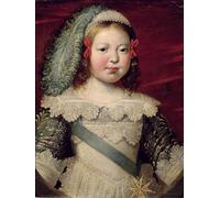 ARTXLXXBN Famous Prints Artwork Pictures Poster Painting Art Portrait of Louis Xiv As a Child by Claude Deruet Artwork Landscape Pictures for Home Decor 60x90cm