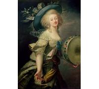 ARTXLXXBN Famous Prints Artwork Pictures Poster Painting Art Portrait of Marie Anne De Cupis Also Known As La Camargo by Elisabeth Louise Vigee Lebrun Artwork Landscape Pictures for Home Decor 60x90cm