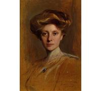 ARTXLXXBN Famous Prints Artwork Pictures Poster Painting Art Portrait of Miss Faith Moore by Philip Alexius De Laszlo Artwork Landscape Pictures for Home Decor 60x90cm