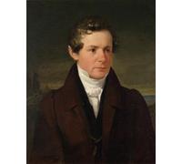 ARTXLXXBN Famous Prints Artwork Pictures Poster Painting Art Portrait of University Professor Dr Stephen Schroff by Friedrich Von Amerling Artwork Landscape Pictures for Home Decor 60x90cm