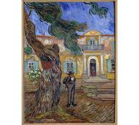 ARTXLXXBN Famous Prints Artwork Pictures Poster Painting Art Saint Paul Hospital in Saint Remy De Provence Painting by Vincent Van Gogh Artwork Landscape Pictures for Home Decor 60x90cm