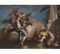 ARTXLXXBN Famous Prints Artwork Pictures Poster Painting Art the Angels Appearing to Abraham by Francesco Guardi Artwork Landscape Pictures for Home Decor 60x90cm