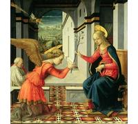 ARTXLXXBN Famous Prints Artwork Pictures Poster Painting Art the Annunciation on Detail by Fra Filippo Lippi Artwork Landscape Pictures for Home Decor 60x90cm