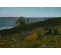 ARTXLXXBN Famous Prints Artwork Pictures Poster Painting Art the Ash Lad and the Troll by Theodor Kittelsen Artwork Landscape Pictures for Home Decor 60x90cm