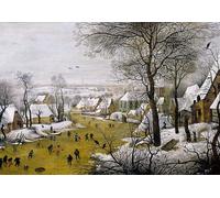 ARTXLXXBN Famous Prints Artwork Pictures Poster Painting Art the Birdtrap by Pieter Brueghel the Younger Artwork Landscape Pictures for Home Decor 60x90cm