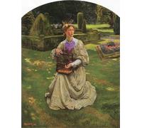 ARTXLXXBN Famous Prints Artwork Pictures Poster Painting Art the Caged Bird by John Byam Liston Shaw Artwork Landscape Pictures for Home Decor 60x90cm