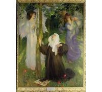 ARTXLXXBN Famous Prints Artwork Pictures Poster Painting Art the Cloister or the World by Arthur Hacker Artwork Landscape Pictures for Home Decor 60x90cm