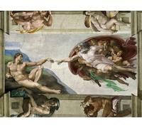 ARTXLXXBN Famous Prints Artwork Pictures Poster Painting Art the Creation of Sistine Chapel Ceiling in the Vatican by Buonarroti Artwork Landscape Pictures for Home Decor 60x90cm