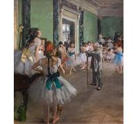 ARTXLXXBN Famous Prints Artwork Pictures Poster Painting Art the Dance Class Begins in by Edgar Degas Artwork Landscape Pictures for Home Decor 60x90cm