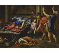 ARTXLXXBN Famous Prints Artwork Pictures Poster Painting Art the Death of Cleopatra by Pierre Mignard Artwork Landscape Pictures for Home Decor 60x90cm