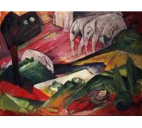 ARTXLXXBN Famous Prints Artwork Pictures Poster Painting Art the Dream by Marc Artwork Landscape Pictures for Home Decor 60x90cm