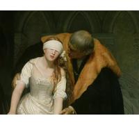 ARTXLXXBN Famous Prints Artwork Pictures Poster Painting Art the Execution of Lady Jane Grey by Hippolyte Delaroche Artwork Landscape Pictures for Home Decor 60x90cm
