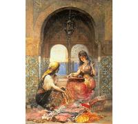 ARTXLXXBN Famous Prints Artwork Pictures Poster Painting Art the Final Decision by Edouard Frederic Wilhelm Richter Artwork Landscape Pictures for Home Decor 60x90cm