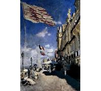 ARTXLXXBN Famous Prints Artwork Pictures Poster Painting Art The Hotel Des Roches Noires At Trouville Claude Monet Artwork Landscape Pictures for Home Decor 60x90cm