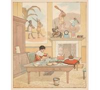 ARTXLXXBN Famous Prints Artwork Pictures Poster Painting Art the King Was in His Counting house by Famous Artist Artwork Landscape Pictures for Home Decor 60x90cm