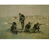 ARTXLXXBN Famous Prints Artwork Pictures Poster Painting Art the Last Stand by Frederic Remington Artwork Landscape Pictures for Home Decor 60x90cm