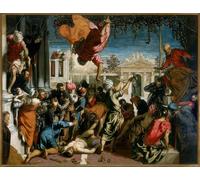 ARTXLXXBN Famous Prints Artwork Pictures Poster Painting Art the Miracle of St Mark Freeing a Slave by Jacopo Robusti Tintoretto Artwork Landscape Pictures for Home Decor 60x90cm
