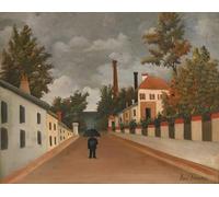 ARTXLXXBN Famous Prints Artwork Pictures Poster Painting Art the Outskirts of Paris by Henri Rousseau Artwork Landscape Pictures for Home Decor 60x90cm