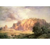 ARTXLXXBN Famous Prints Artwork Pictures Poster Painting Art the Pueblo of Acoma New Mexico by Moran Artwork Landscape Pictures for Home Decor 60x90cm