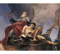 ARTXLXXBN Famous Prints Artwork Pictures Poster Painting Art the Sacrifice of Isaac by Battista Tiepolo Artwork Landscape Pictures for Home Decor 60x90cm