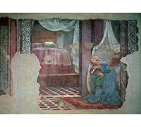 ARTXLXXBN Famous Prints Artwork Pictures Poster Painting Art The virgin of the annunciation by Sandro Botticelli Artwork Landscape Pictures for Home Decor 60x90cm