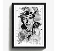 Arty Pie "Clint Eastwood 1 V3 Framed Print, Multi-Colour, A2/24.5 x 18-Inch