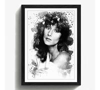 Arty Pie Framed Print Black A2 (24.5x18 Inch) Cher V3, Wood, Multi-Colour, 60 x 42 x 2 cm
