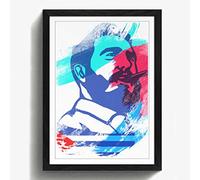 Arty Pie Framed Print Black A2 (24.5x18 Inch) Fidel Castro (2) V2, Wood, Multi-Colour, 60 x 42 x 2 cm