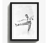 Arty Pie Framed Print Black A2 (24.5x18 Inch) Fred Astaire V3, Wood, Multi-Colour, 60 x 42 x 2 cm