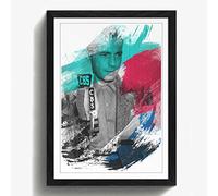 Arty Pie Framed Print Black A2 (24.5x18 Inch) Humphrey Bogart V2, Wood, Multi-Colour, 60 x 42 x 2 cm