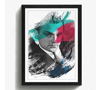 Arty Pie Framed Print Black A2 (24.5x18 Inch) James Cagney V2, Wood, Multi-Colour, 60 x 42 x 2 cm