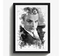 Arty Pie Framed Print Black A2 (24.5x18 Inch) James Cagney V3, Wood, Multi-Colour, 60 x 42 x 2 cm