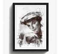 Arty Pie Framed Print Black A2 (24.5x18 Inch) Joan Collins V3, Wood, Multi-Colour, 60 x 42 x 2 cm