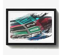 Arty Pie Framed Print Black A2 (24.5x18 Inch) Roulette Table Casino (1) V2, Wood, Multi-Colour, 60 x 42 x 2 cm