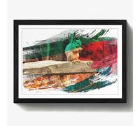 Arty Pie Framed Print Black A2 (24.5x18 Inch) Squirrel Autumn Forest V2, Wood, Multi-Colour, 60 x 42 x 2 cm