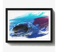 Arty Pie Framed Print Black A2 (24.5x18 Inch) Water Drops V2, Wood, Multi-Colour, 60 x 42 x 2 cm