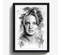 Arty Pie "Goldie Hawn 1 V3 Framed Print, Multi-Colour, A2/24.5 x 18-Inch