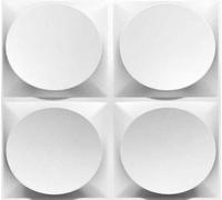 Arty Wall™ PVC 3D Decorative Wall Panel Tiles Cladding Board Matt White Pack of 12 Panels 32 Sq ft…(Dot)