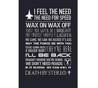 Artylicious Feel the need for speed, 80''s movie quotes A3 poster art print'