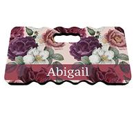 Artylicious Garden Kneeler - Foam Kneeling Pad 40cm x 20cm - PERSONALISED garde kneeler - Red Roses Floral Kneeler Mat - cushion, gardening gift