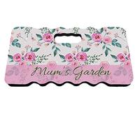 Artylicious Garden Kneeler - Foam Kneeling Pad 40cm x 20cm Pink Roses floral PERSONALISED Kneeler Mat - cushion, MOTHERS DAY gardening gift