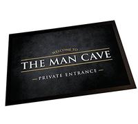 Artylicious Man Cave Door Mat | Home bar, man cave, bar, pub, Grunge non-slip floor Mat - man cave decor accessories (Grey)