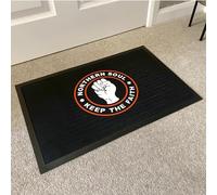 Artylicious Northern Soul Door Mat - Keep the Faith graphic printed floor Mat 60x40cm - man cave accessories
