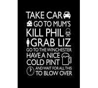Artylicious Shaun of the dead movie quote, black A2 poster art print