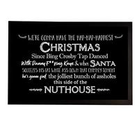 Artylicious The Hap-hap-happiest Christmas | BLACK National Lampoons Vacation Quote in-door mat