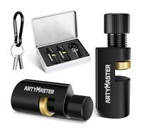 ArtyMaster Stair Gauges with Rubber Pad - Stair Gauges for Framing Square & Circular Saw - Framing Jig Square Stops - Circular Saw Guide - Carpentry Jig Stops