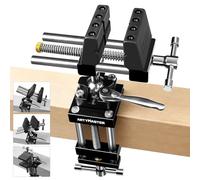 ArtyMaster Vise 4-Inch 360° Ball Joint Swivel Bench Vise, Heavy Duty Aluminum Clamp-On Workbench Vise with Quick Ratchet Lock, Silicone Jaw Pads, Ideal for Woodworking, Repair & DIY Projects (WT117A)